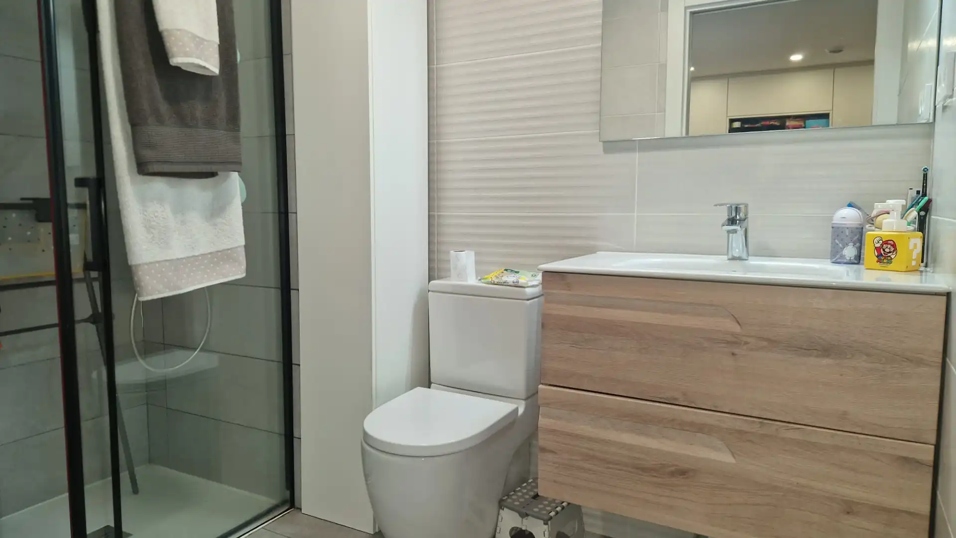 Badezimmer von Wohnung zum Verkauf in Sant Boi de Llobregat mit Klimaanlage, Heizung und Abstellraum
