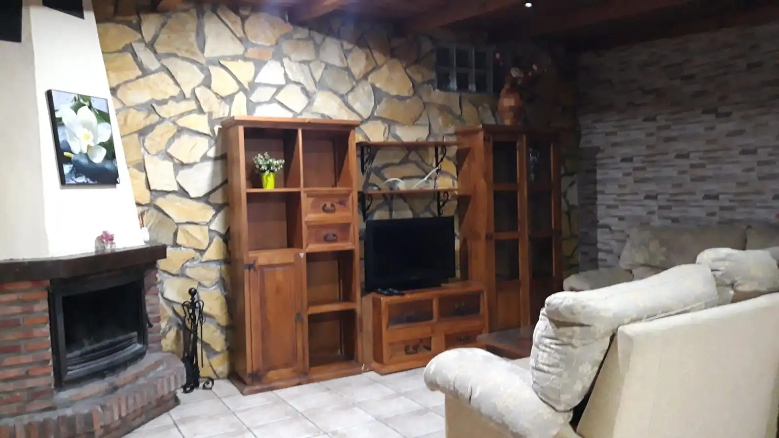 Sala de estar de Casa o chalet de alquiler en Barbate con Aire acondicionado, Calefacción y Jardín privado