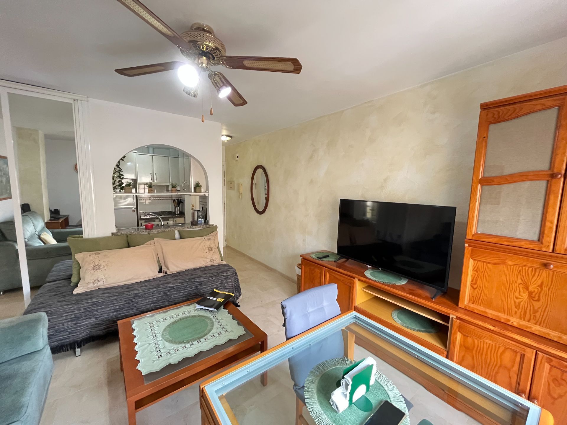 Living room of Flat for sale in Málaga Capital  with Furnished