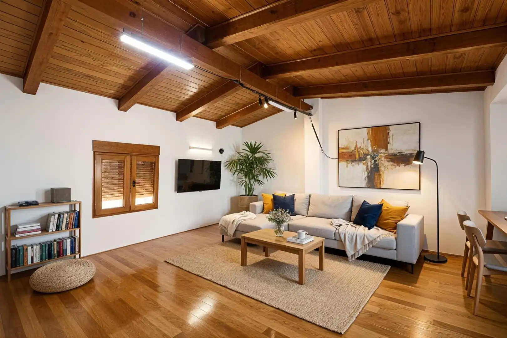 Wohnzimmer von Country house zum Verkauf in  Palma de Mallorca mit Klimaanlage, Heizung und Privatgarten