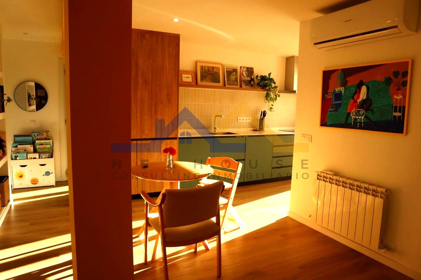 Kitchen of Flat for sale in  Madrid Capital  with Air Conditioner, Heating and Parquet flooring