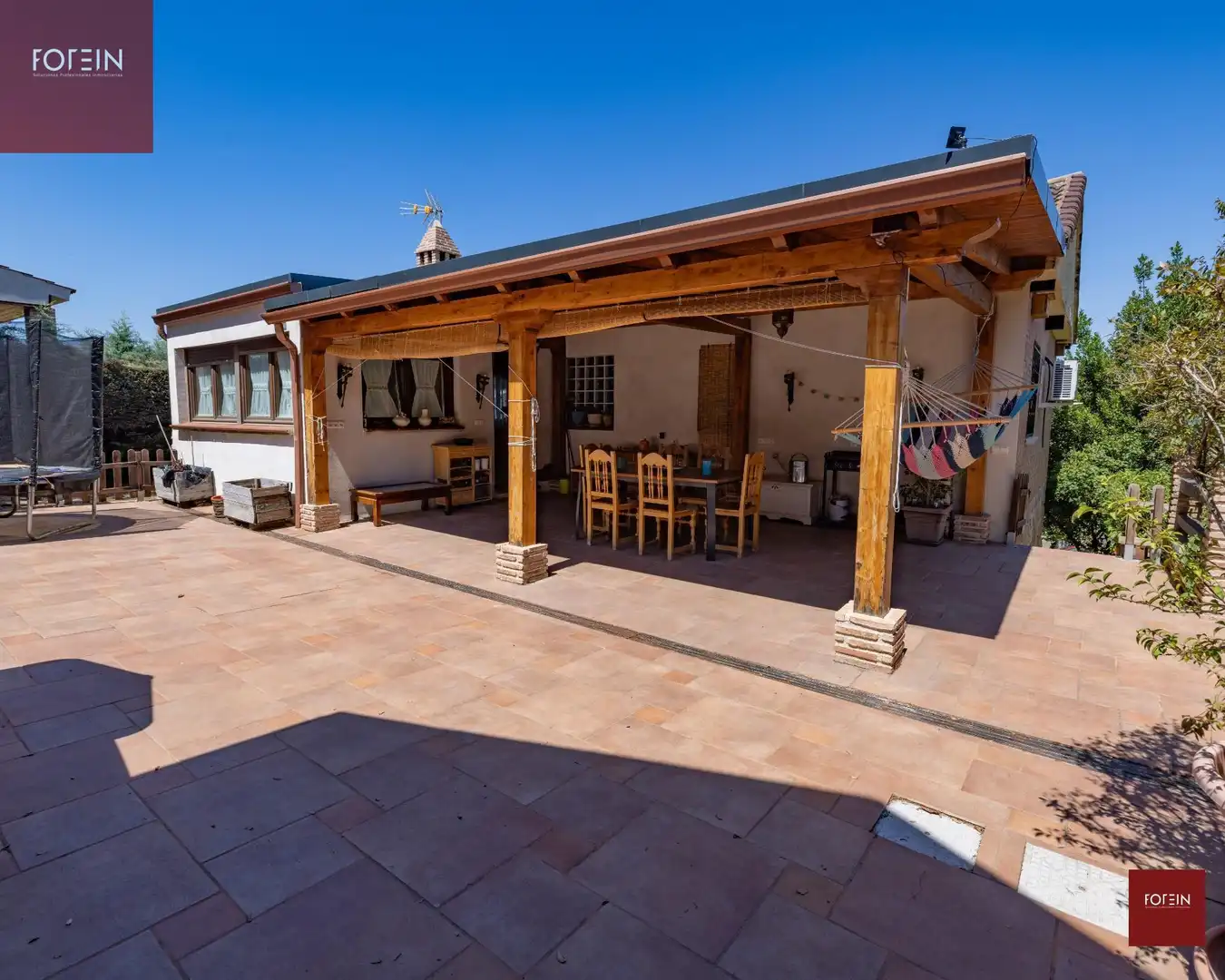 Terraza de Casa o chalet en venta en El Casar con Aire acondicionado, Calefacción y Jardín privado