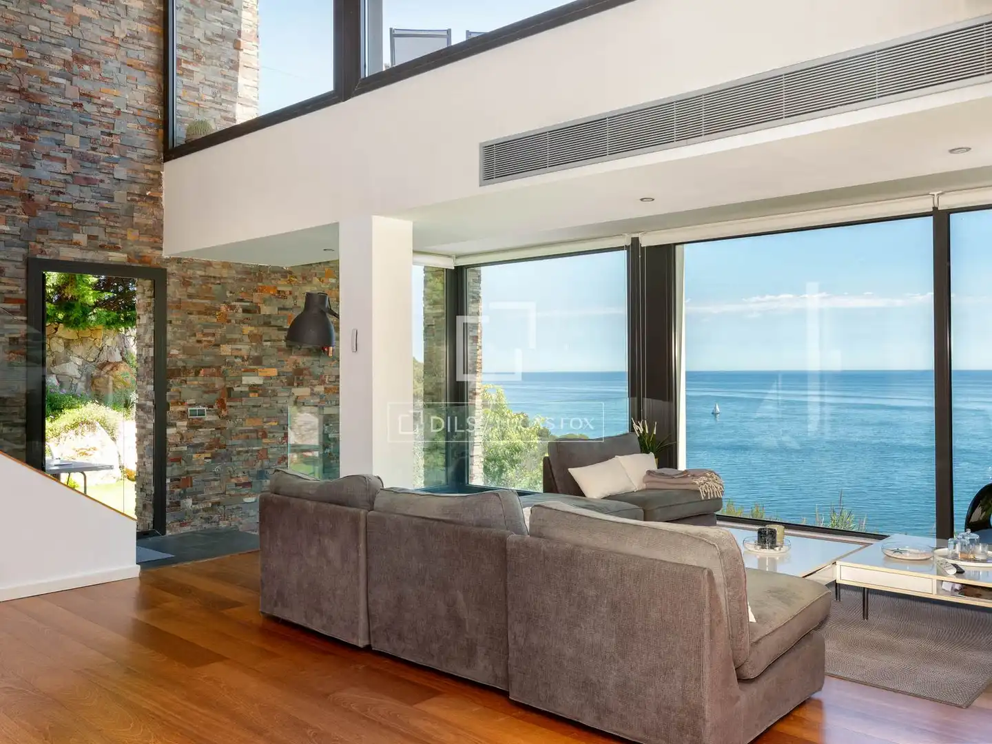 Wohnzimmer von Haus oder Chalet zum Verkauf in Begur mit Klimaanlage, Heizung und Privatgarten