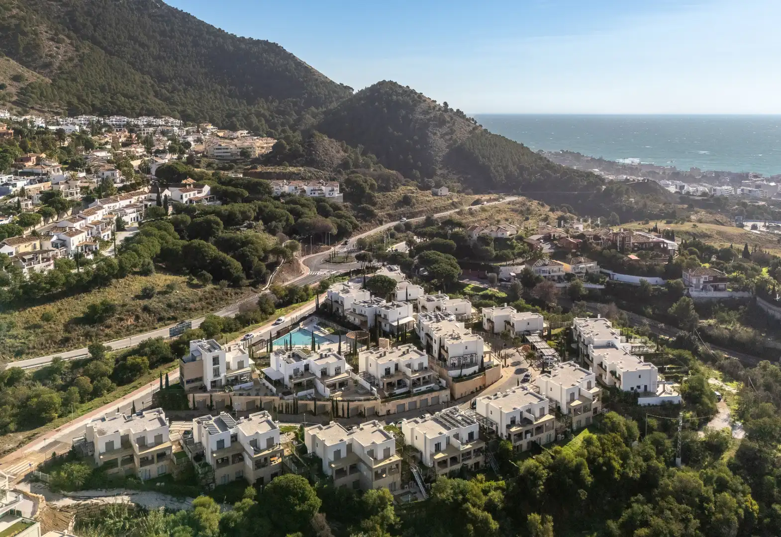 Maison jumelée avec piscine à vendre à Mijas pueblo