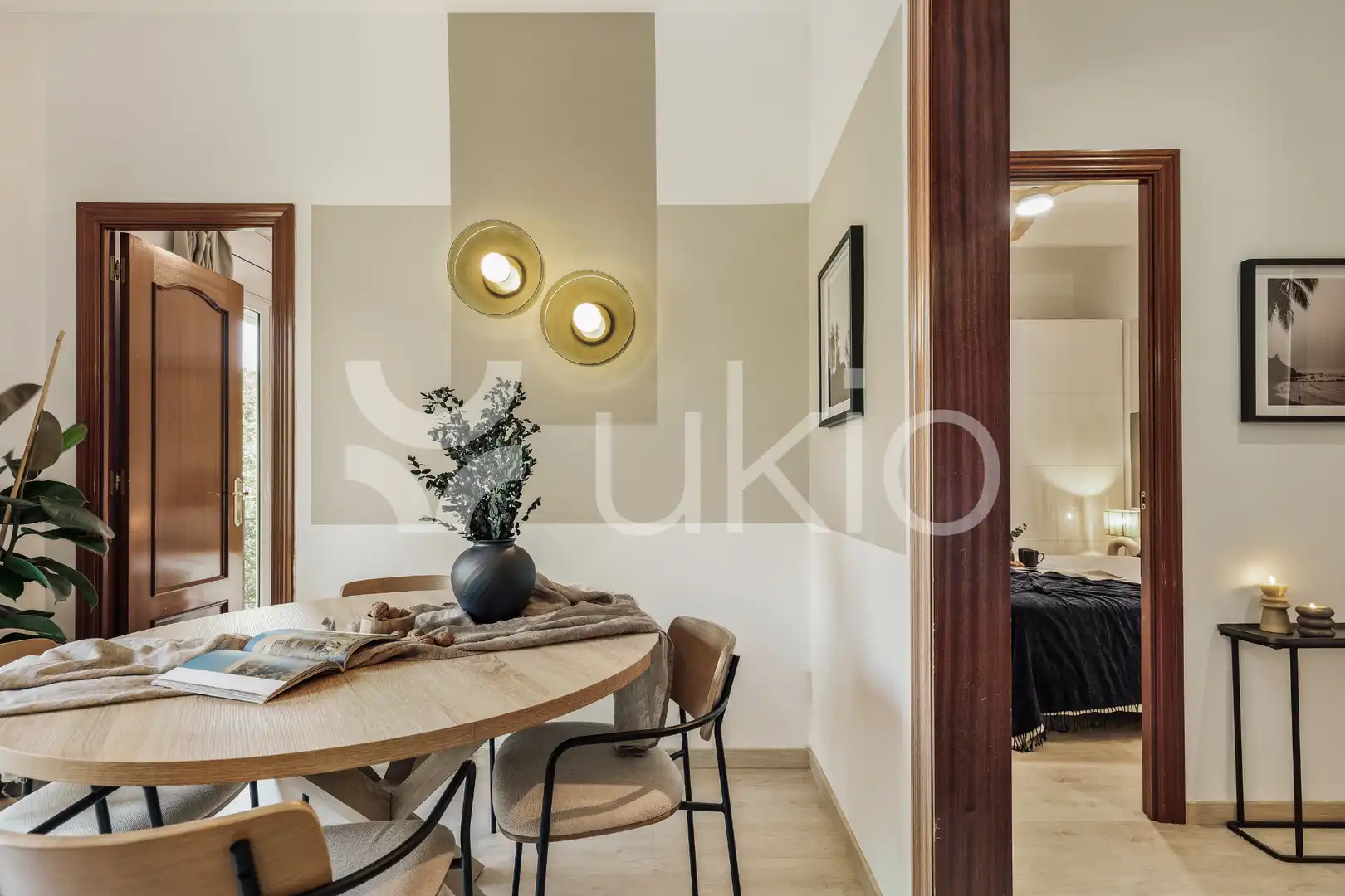 Schlafzimmer von Wohnungen zur Miete in Barcelona mit Klimaanlage, Heizung und Möbliert