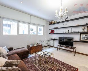 Living room of Flat to rent in  Madrid Capital  with Air Conditioner, Heating and Parquet flooring