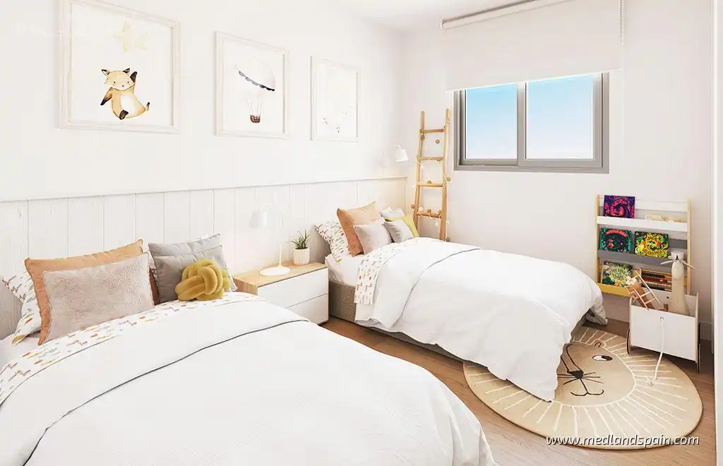 Schlafzimmer von Wohnungen zum Verkauf in Estepona mit Klimaanlage, Heizung und Terrasse
