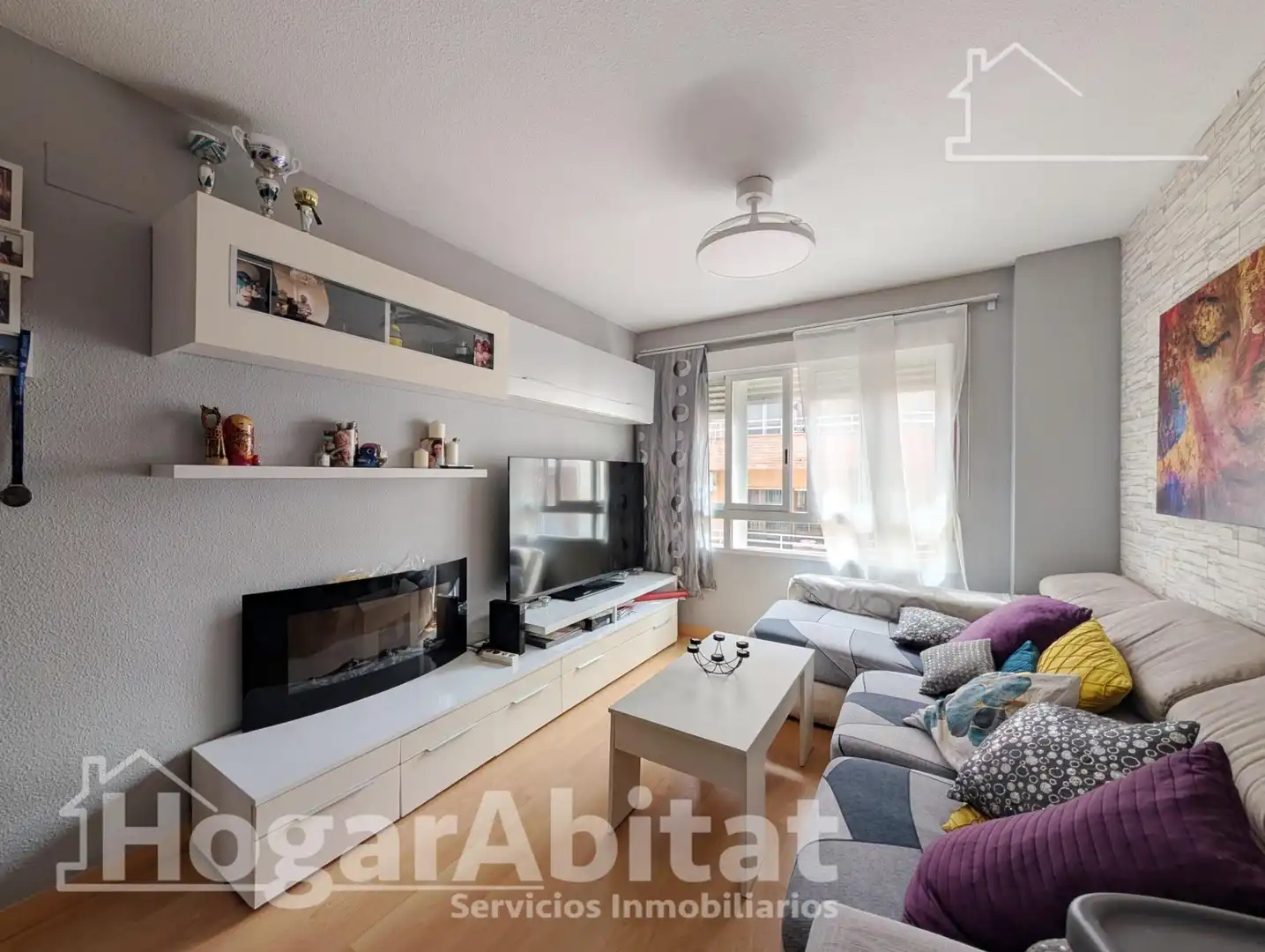 Sala de estar de Piso en venta en Alicante / Alacant con Trastero, Amueblado y Balcón