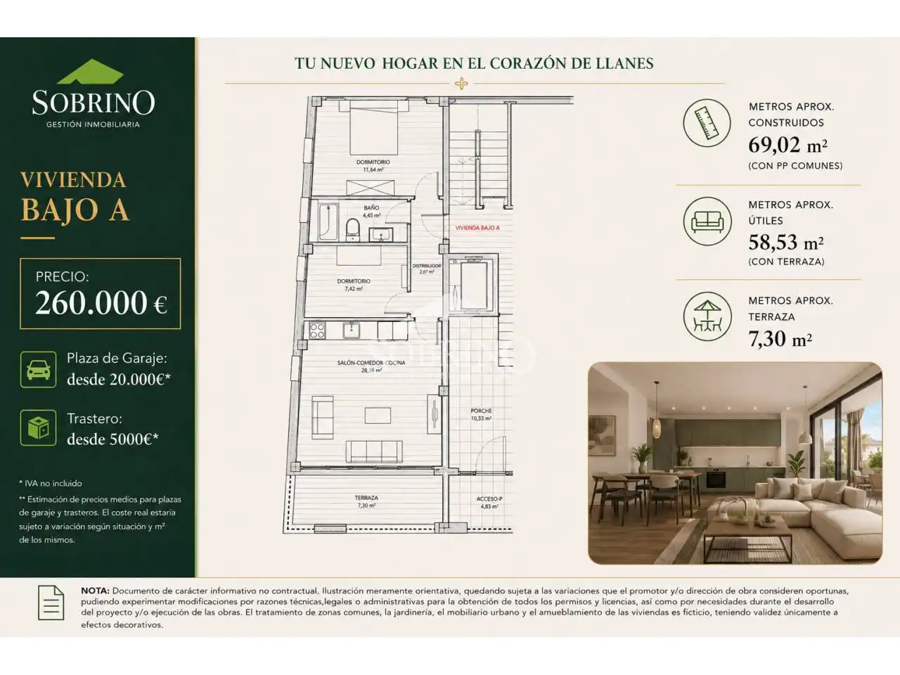 Flat for sale in Llanes  with Air Conditioner, Heating and Terrace