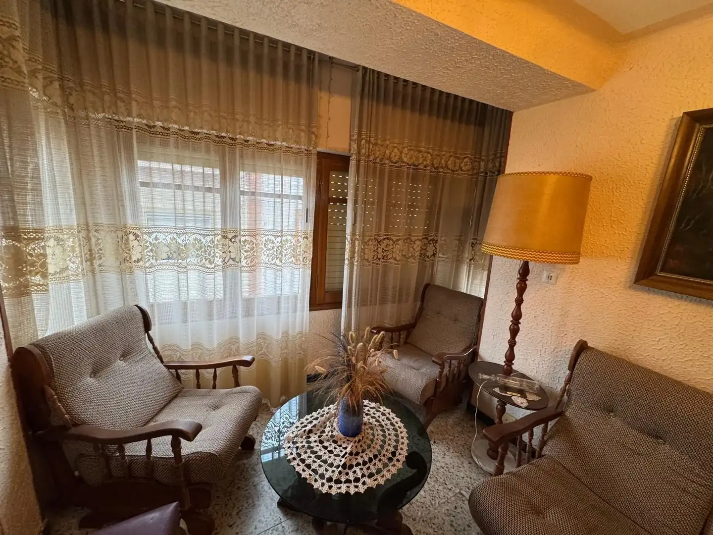 Sala de estar de Finca rústica en venta en Brea de Aragón con Terraza