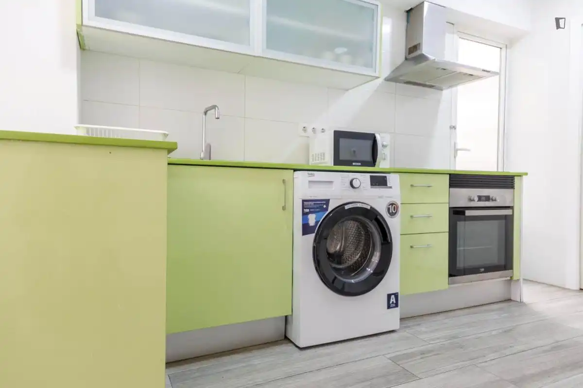 Kitchen of Apartments for rent in Valencia  with Furnished, Oven and Washing machine
