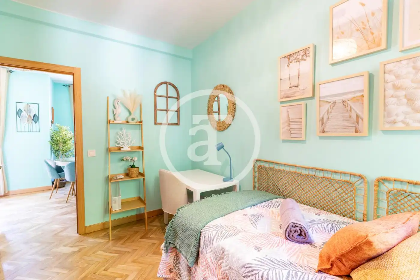 Bedroom of Flat for rent in Madrid  with Air Conditioner, Heating and Furnished