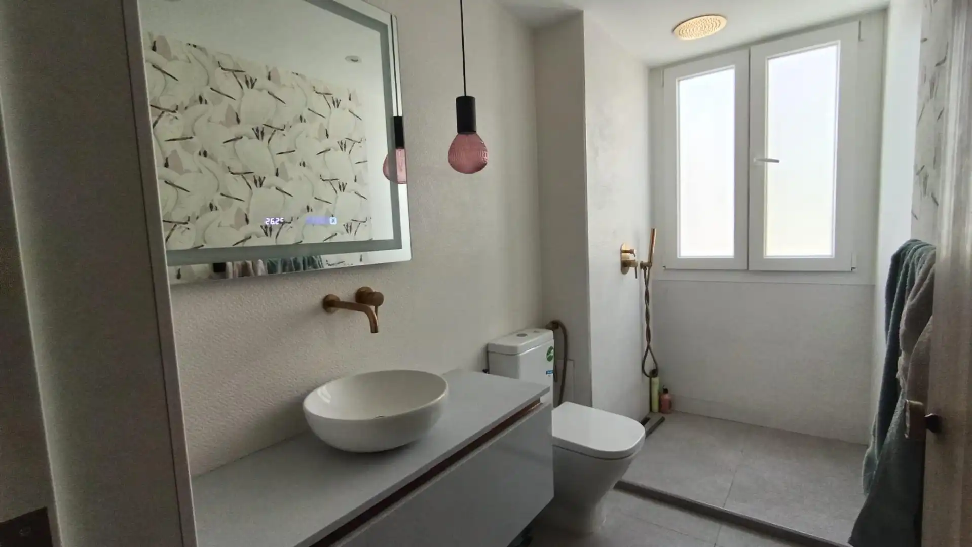 Bathroom of Flat for sale in Málaga  with Air Conditioner, Private garden and Terrace