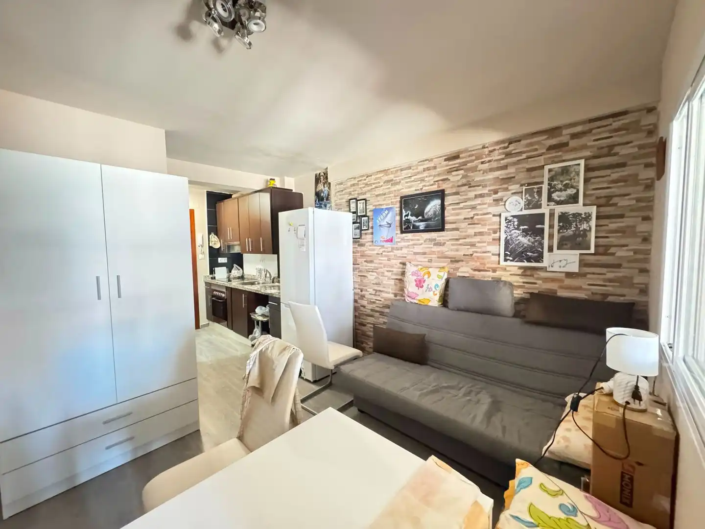 Sala de estar de Estudio en venta en Vélez-Málaga con Aire acondicionado, Terraza y Piscina comunitaria