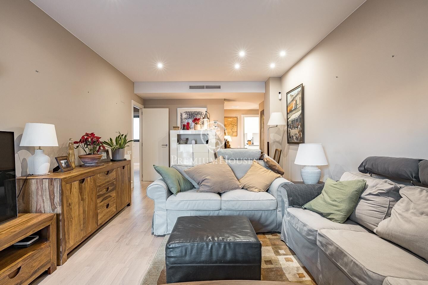 Sala d'estar de Àtic en venda en  Barcelona Capital amb Aire condicionat, Calefacció i Terrassa