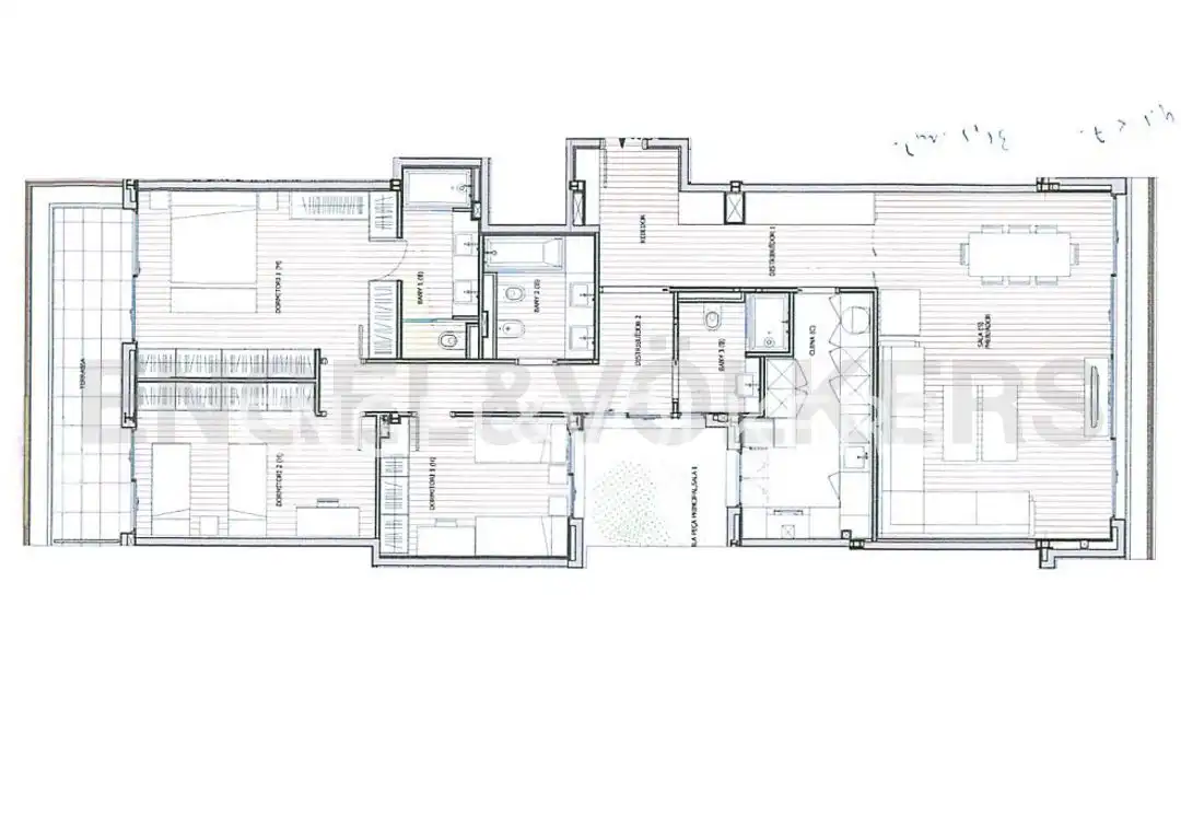 Flat for rent in Barcelona  with Air Conditioner, Heating and Parquet flooring
