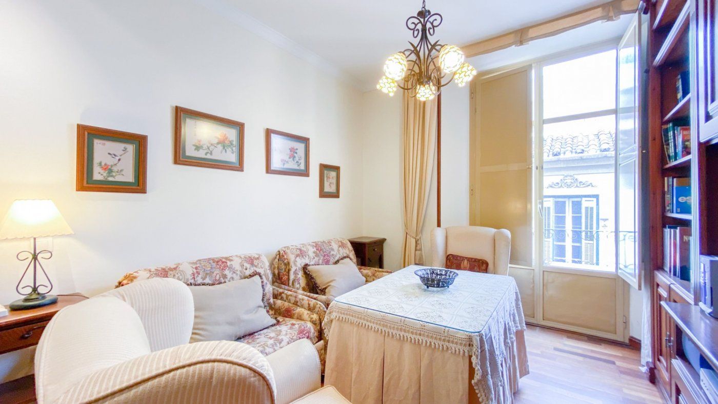 Sala de estar de Piso de alquiler en Málaga Capital con Aire acondicionado, Calefacción y Parquet