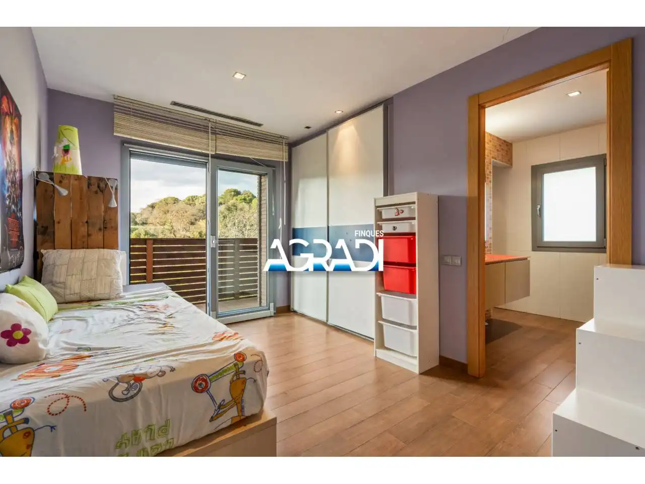 Bedroom of Houses for sale in Les Franqueses del Vallès  with Air Conditioner, Heating and Private garden
