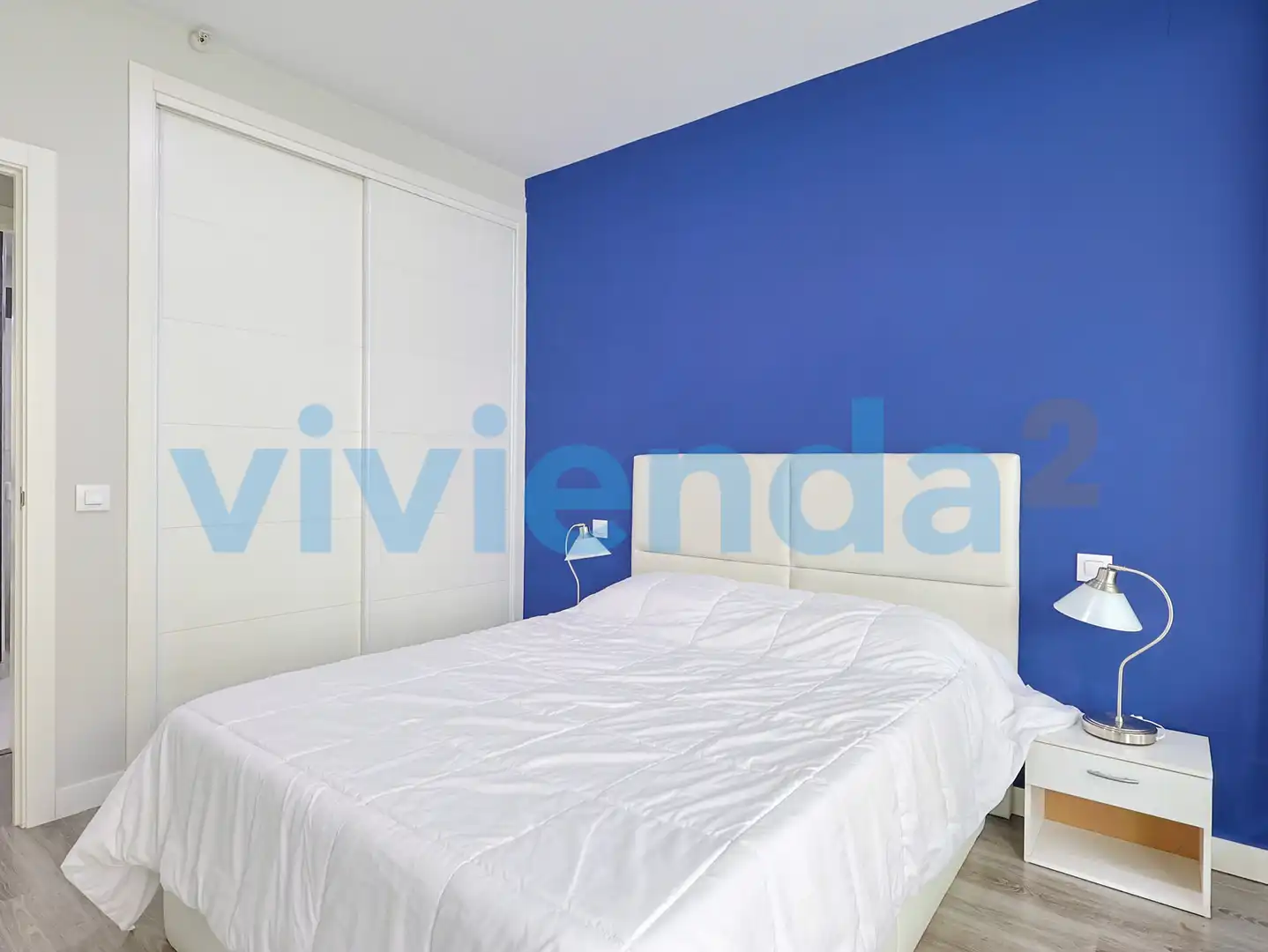 Schlafzimmer von Wohnung zur Miete in Madrid mit Klimaanlage, Heizung und Terrasse