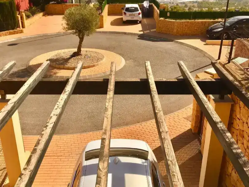 Parking of Flat for rent in Polop  with Air Conditioner, Private garden and Parquet flooring