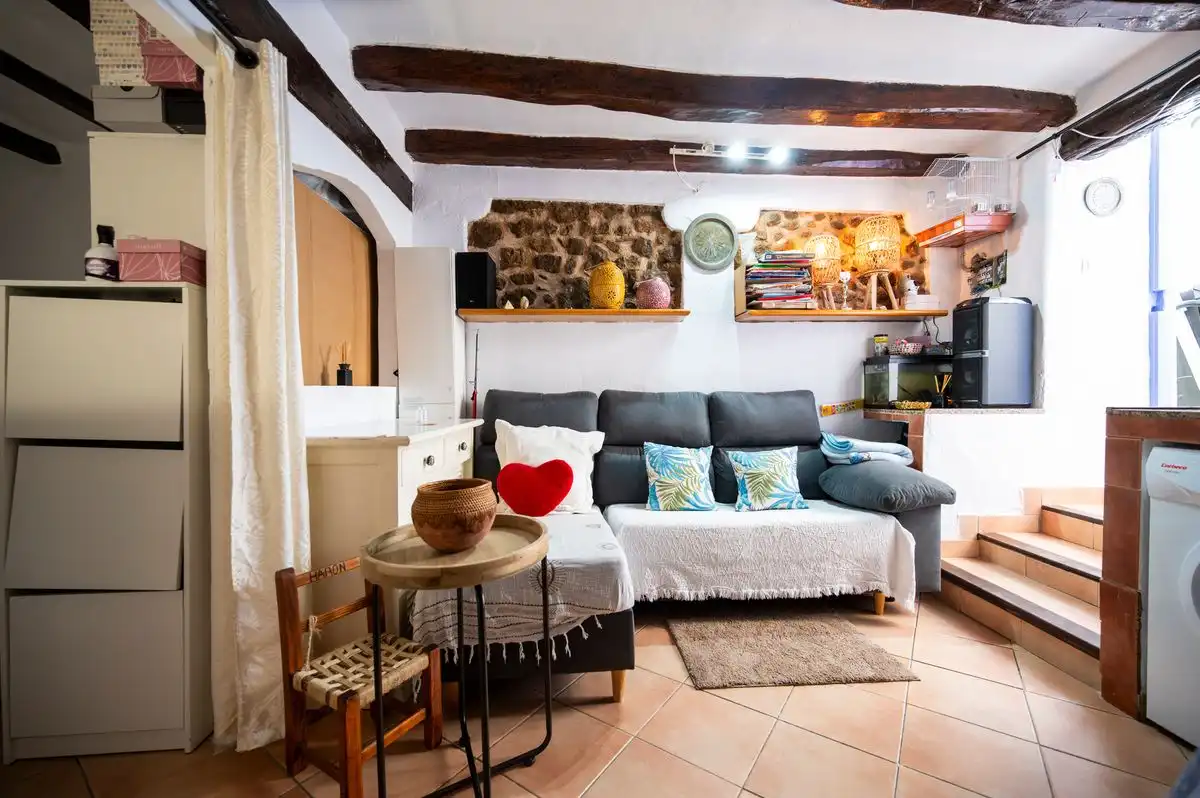 Wohnzimmer von Haus oder Chalet zum Verkauf in Eivissa mit Klimaanlage, Heizung und Möbliert