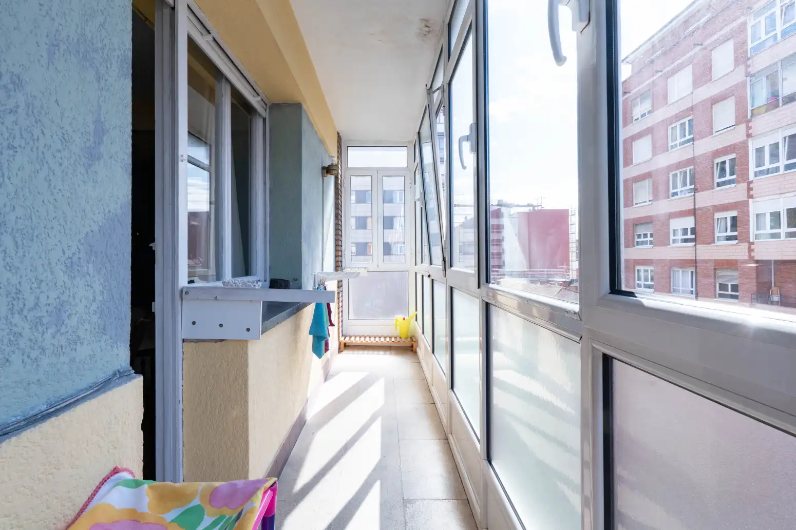 Balcony of Flat for rent in Gijón   with Heating and Terrace