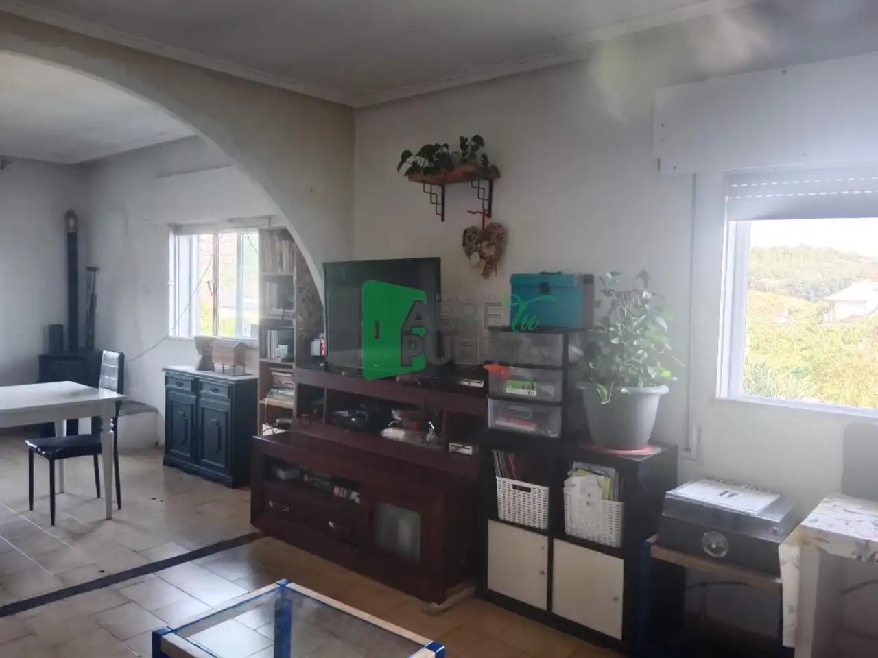 Sala de estar de Casa o chalet en venta en Leiro con Calefacción, Jardín privado y Parquet