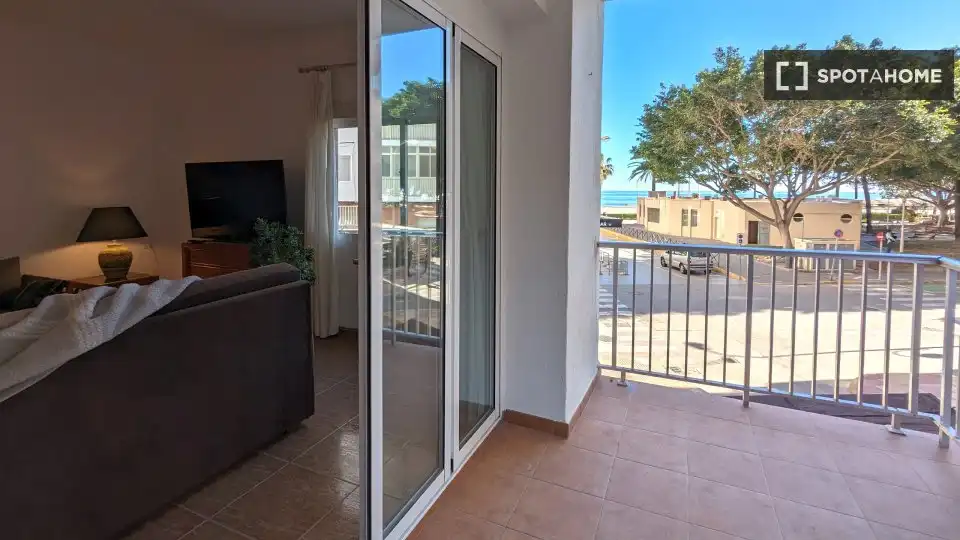 Terraza de Piso de alquiler en Cullera con Aire acondicionado, Calefacción y Amueblado