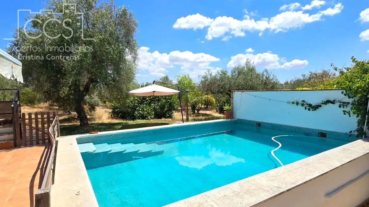 Swimming pool of Country homes for sale in Pilas  with Air Conditioner, Terrace and Storage room