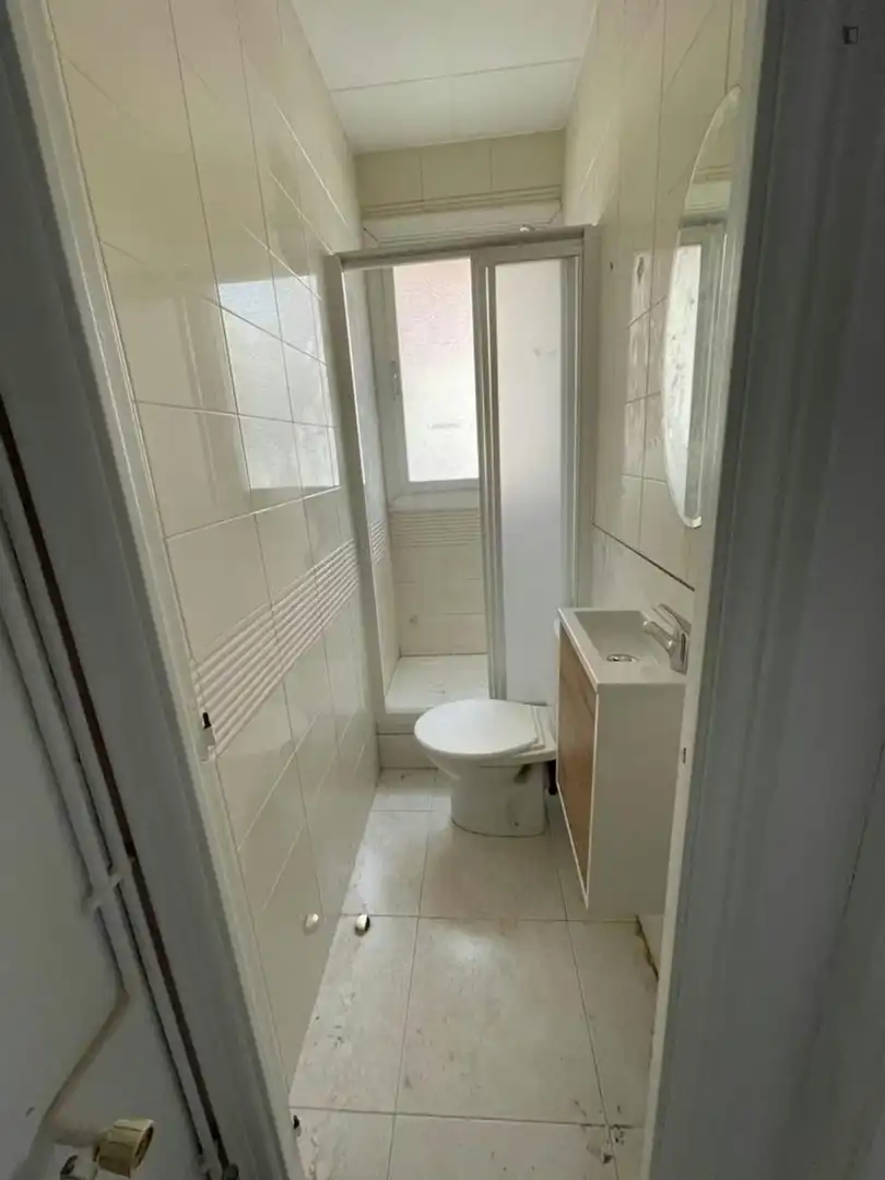 Bathroom of Apartments for share in Barcelona  with Furnished, Washing machine and Internet