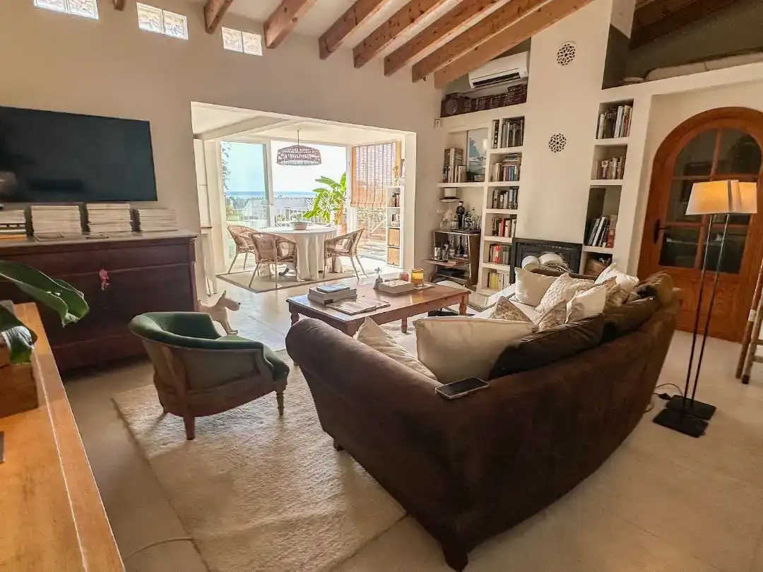 Living room of Houses for sale in  Palma de Mallorca  with Air Conditioner, Terrace and Balcony