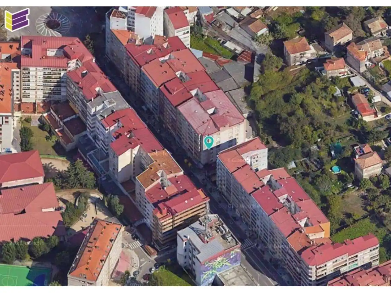 Vista exterior de Ático en venta en Vigo  con Calefacción, Parquet y Trastero