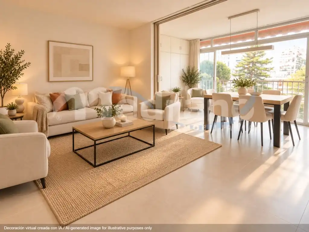 Sala de estar de Apartamento en venta en Benidorm con Terraza, Piscina y Piscina comunitaria