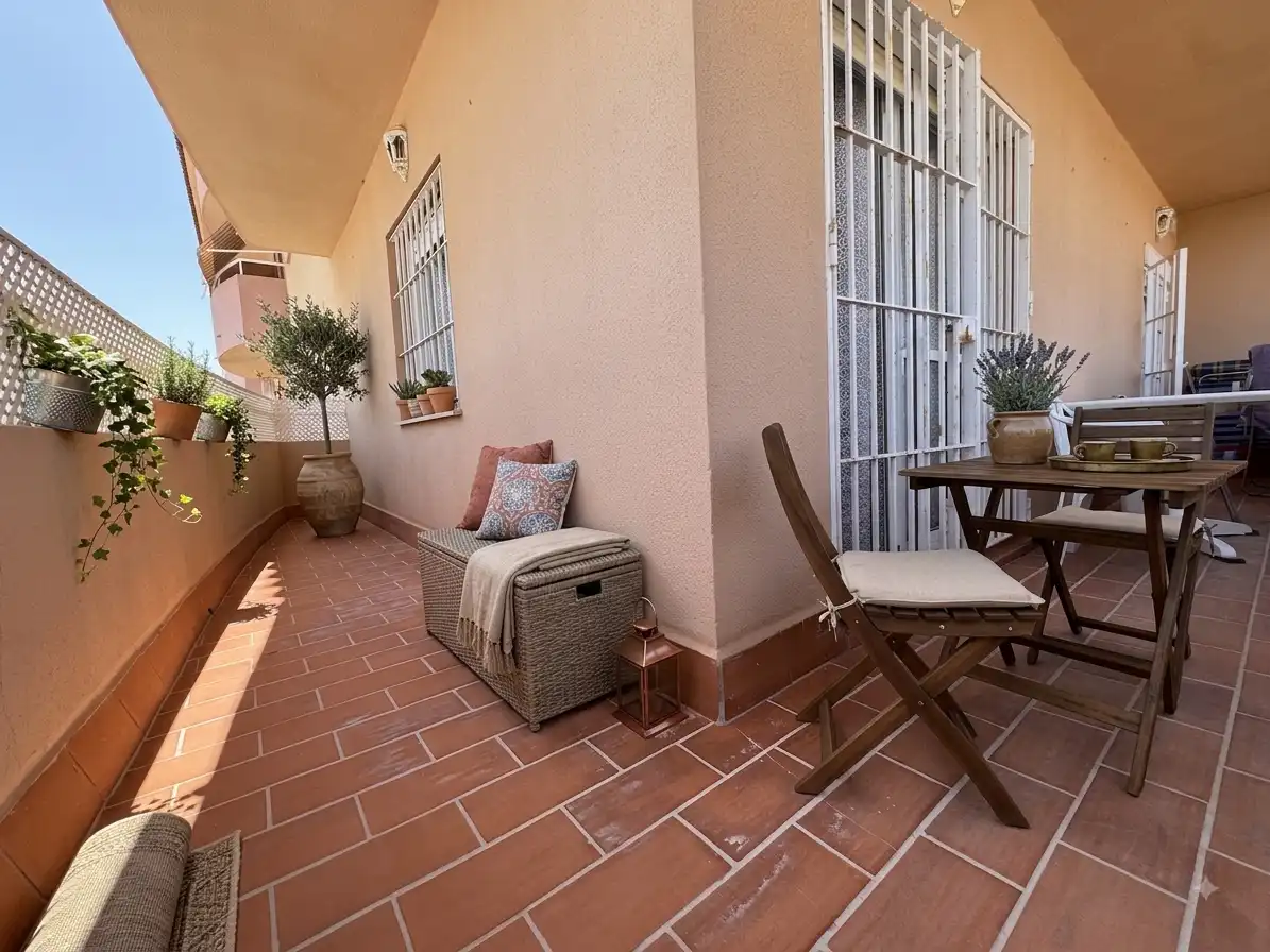 Terrace of Flat for sale in Chipiona  with Swimming Pool, Furnished and Balcony
