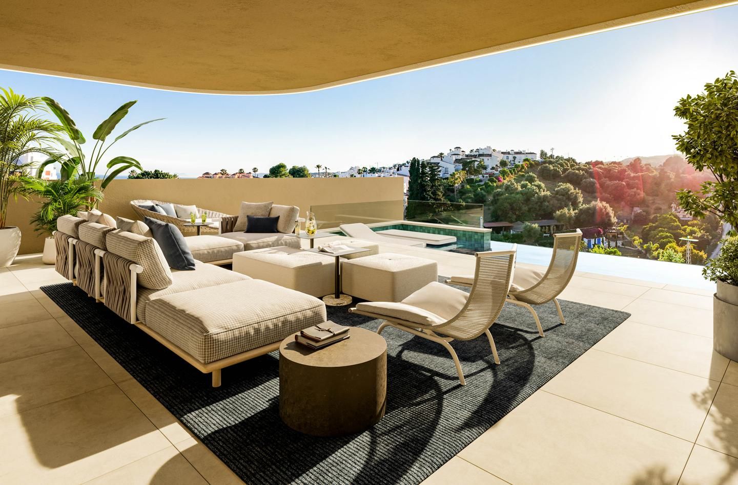 Terrassa de Casa o xalet en venda en Estepona amb Aire condicionat, Calefacció i Jardí privat