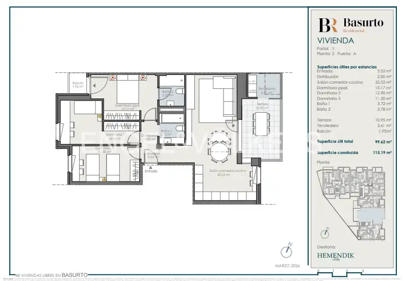 Piso en venta en Bilbao  con Calefacción, Terraza y Trastero