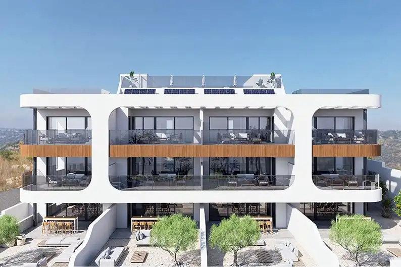 Vista exterior de Àtic en venda en Benijófar amb Piscina comunitària