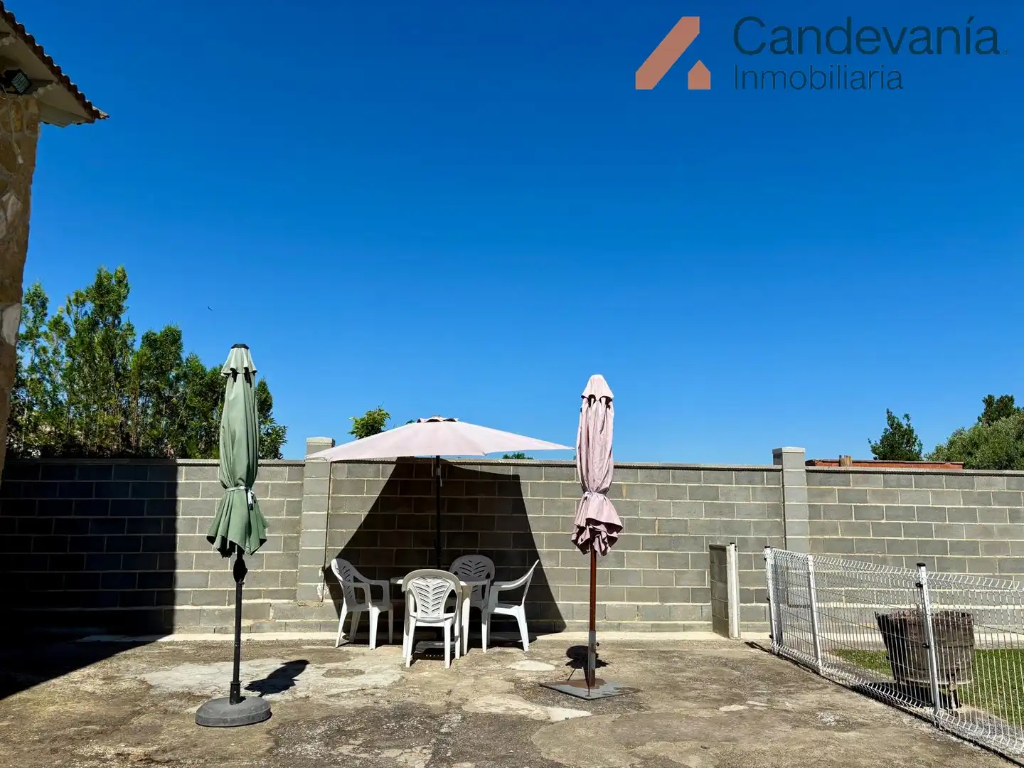 Terraza de Casa o chalet en venta en San Mateo de Gállego con Aire acondicionado, Calefacción y Jardín privado