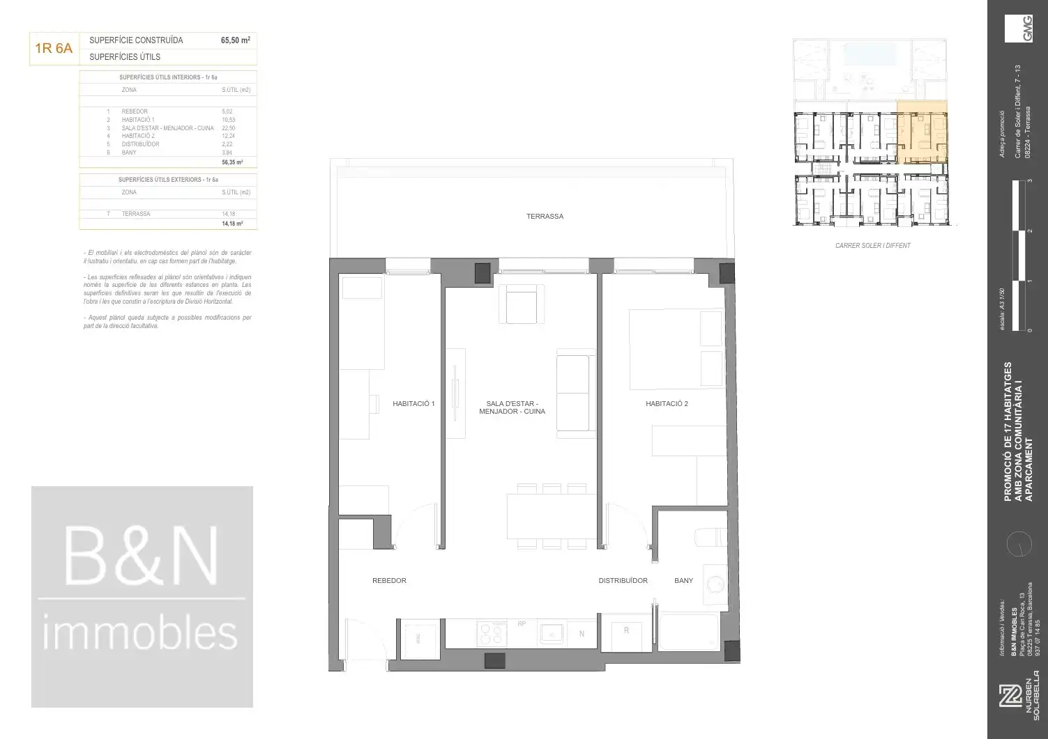 Flat for sale in Terrassa  with Terrace