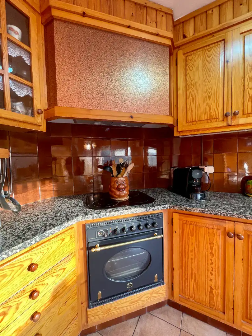 Cocina de Casa o chalet en venta en Sant Pau de Segúries con Aire acondicionado, Jardín privado y Terraza