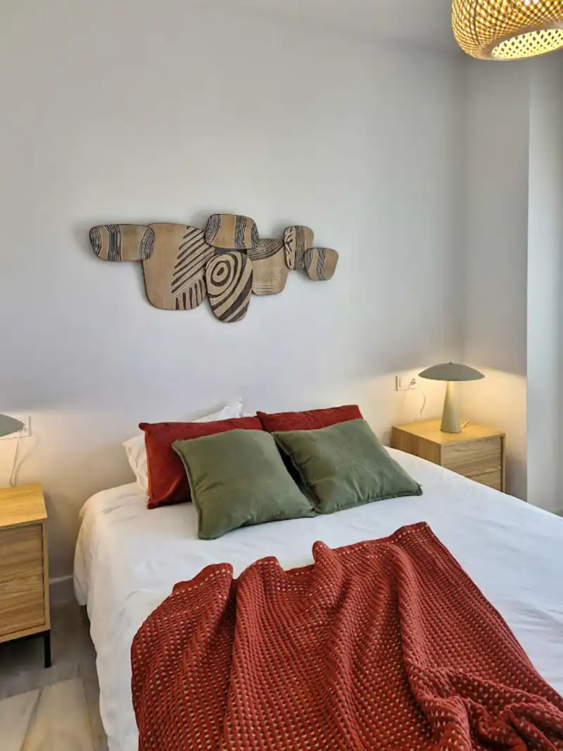 Dormitori de Apartament en venda en Estepona amb Terrassa, Piscina i Piscina comunitària