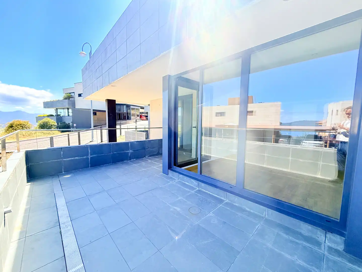 Terrasse von Wohnung zum Verkauf in Baiona mit Parkett, Terrasse und Abstellraum