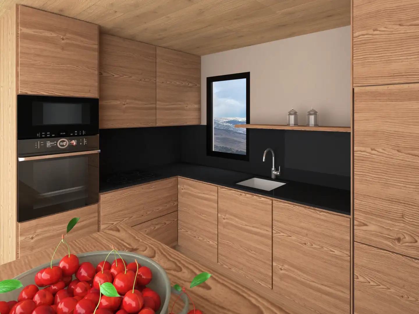 Cuina de Apartament en venda en Alp amb Calefacció, Parquet i Forn