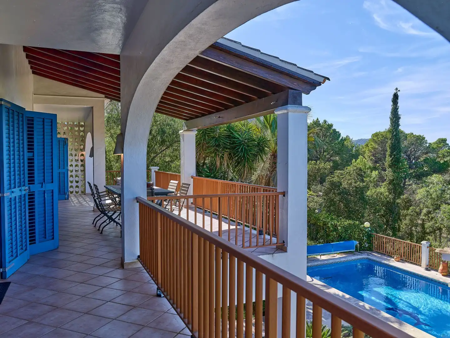 Terrace of Houses for sale in Sant Josep de sa Talaia  with Air Conditioner, Heating and Private garden