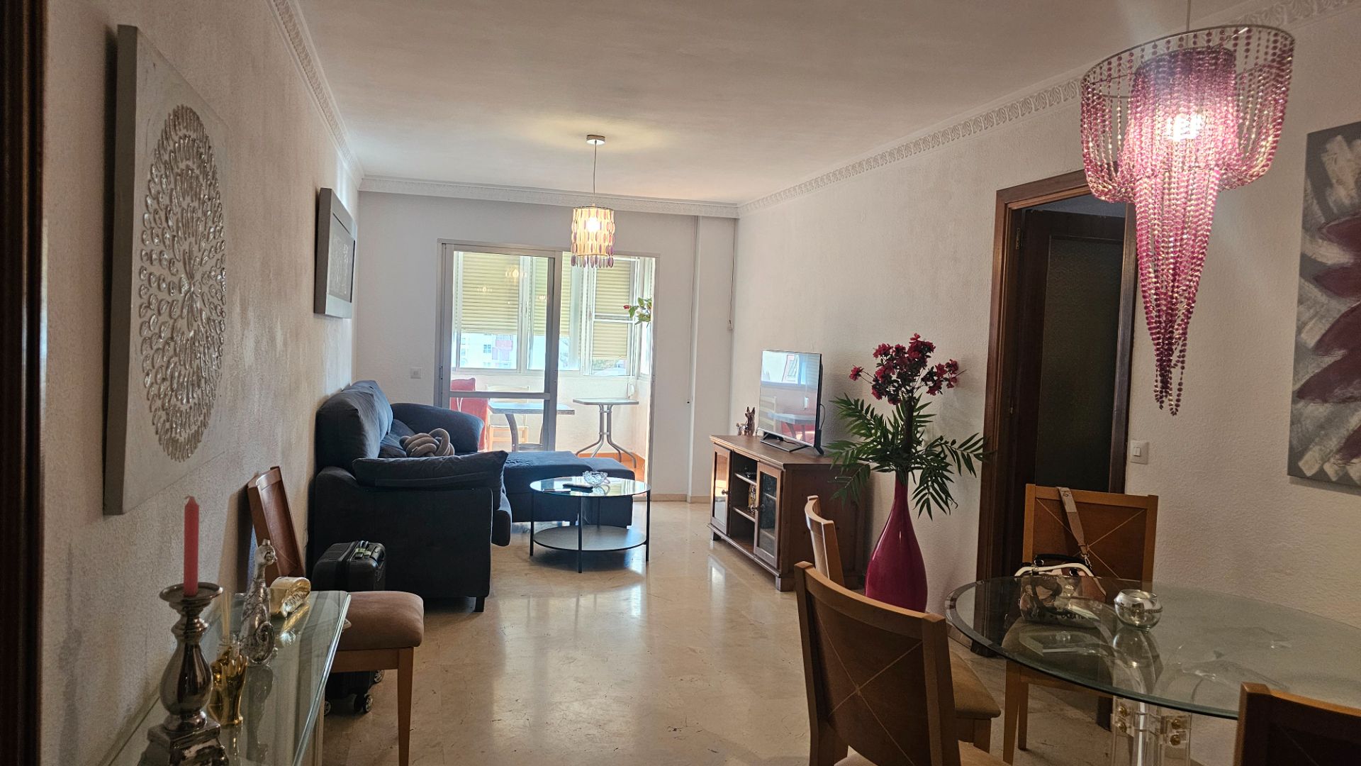 Living room of Flat to rent in Fuengirola  with Air Conditioner, Terrace and Furnished