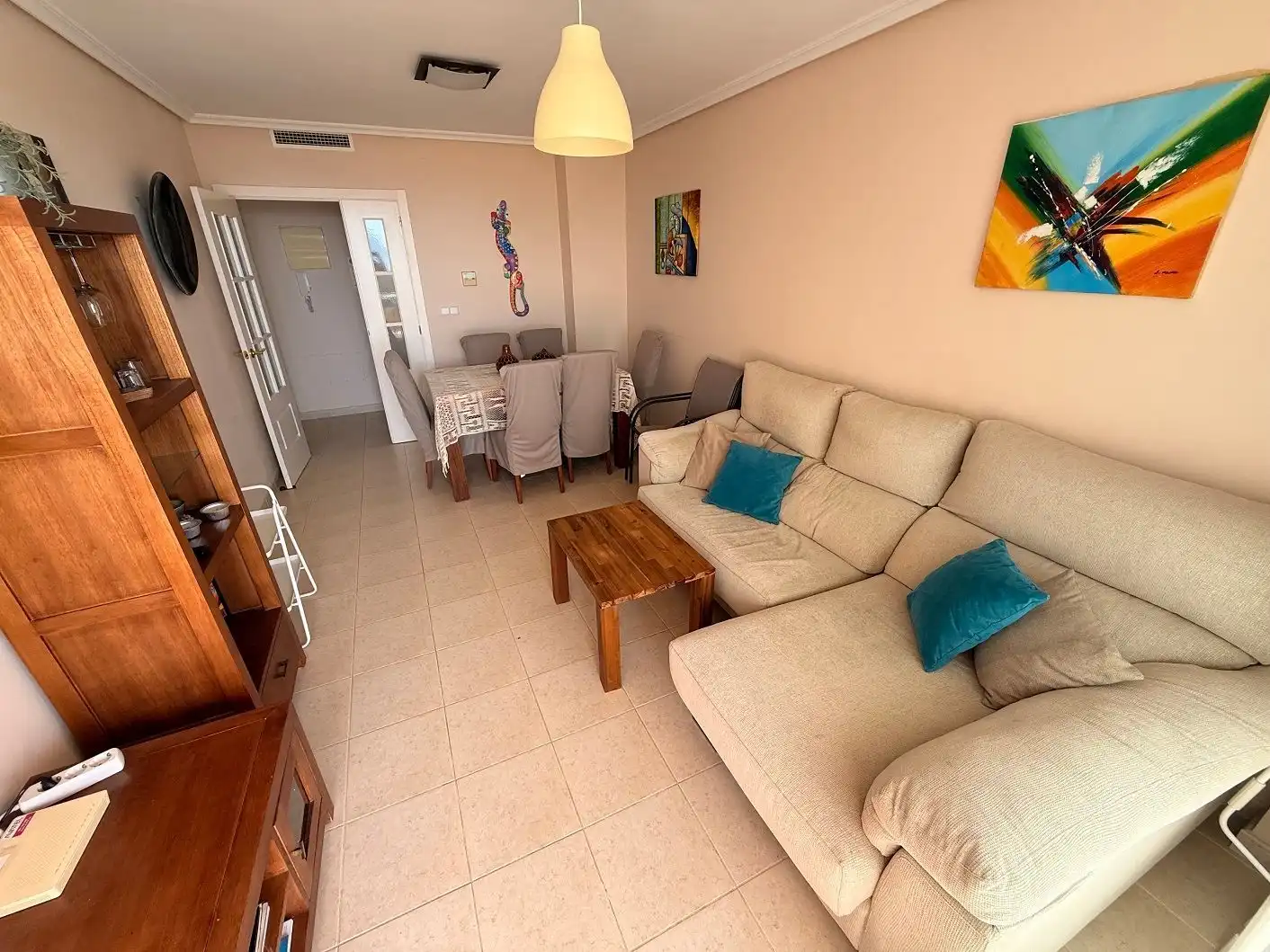 Sala de estar de Apartamento de alquiler en Altea con Aire acondicionado, Calefacción y Terraza