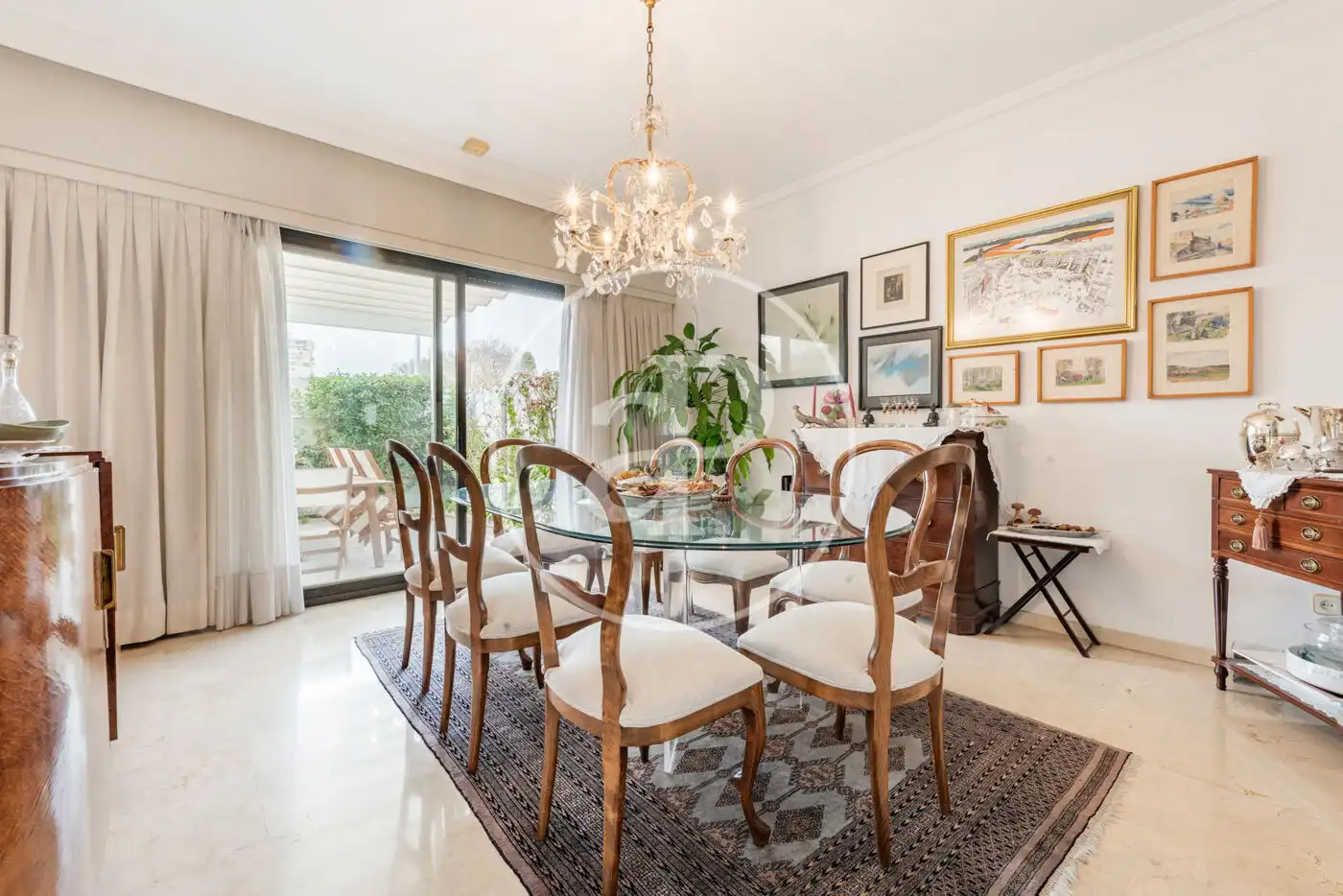 Dining room of Detached homes for sale in Madrid  with Air Conditioner, Heating and Private garden
