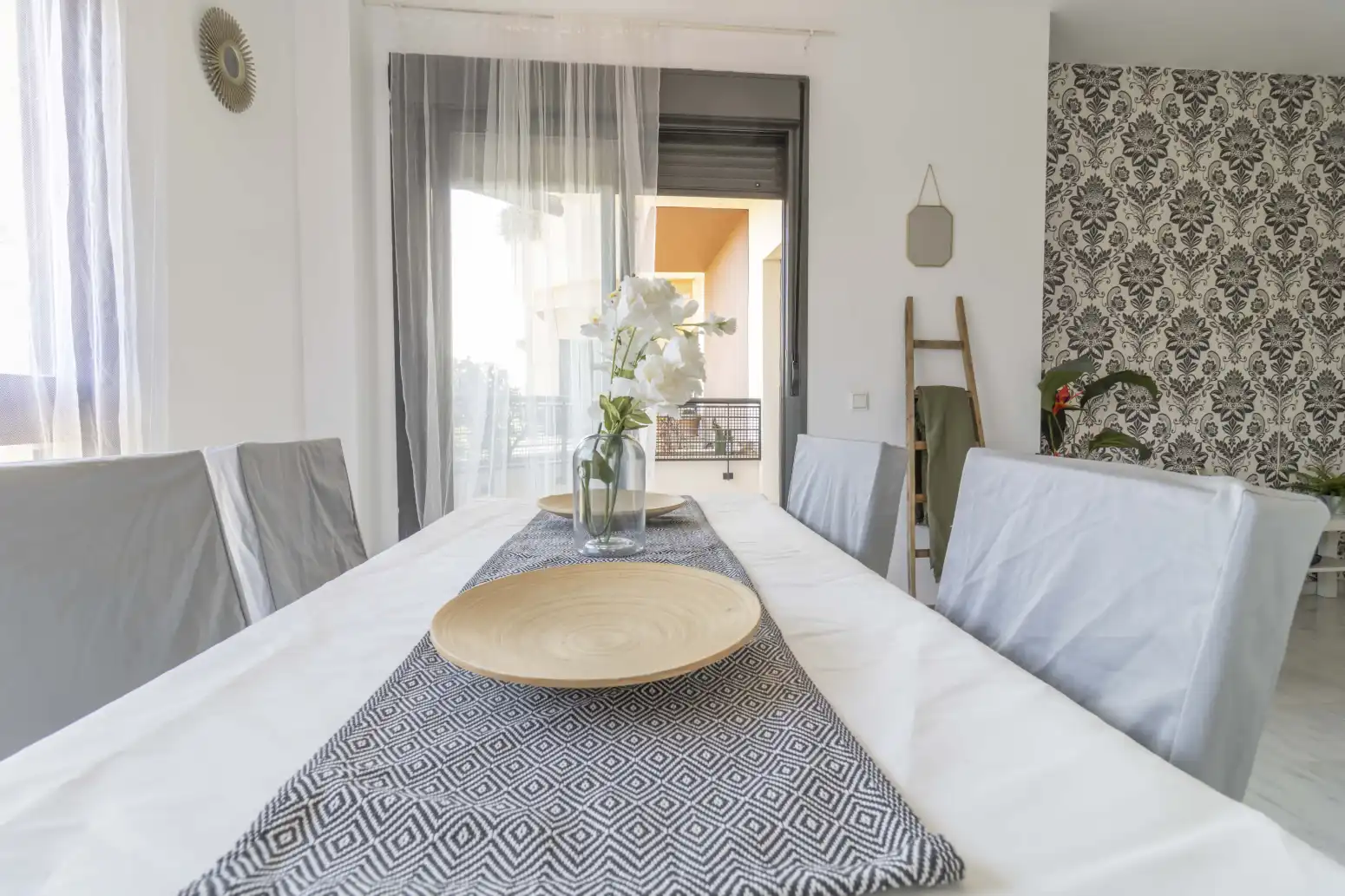 Esszimmer von Wohnung zum Verkauf in Mairena del Aljarafe mit Klimaanlage, Privatgarten und Terrasse
