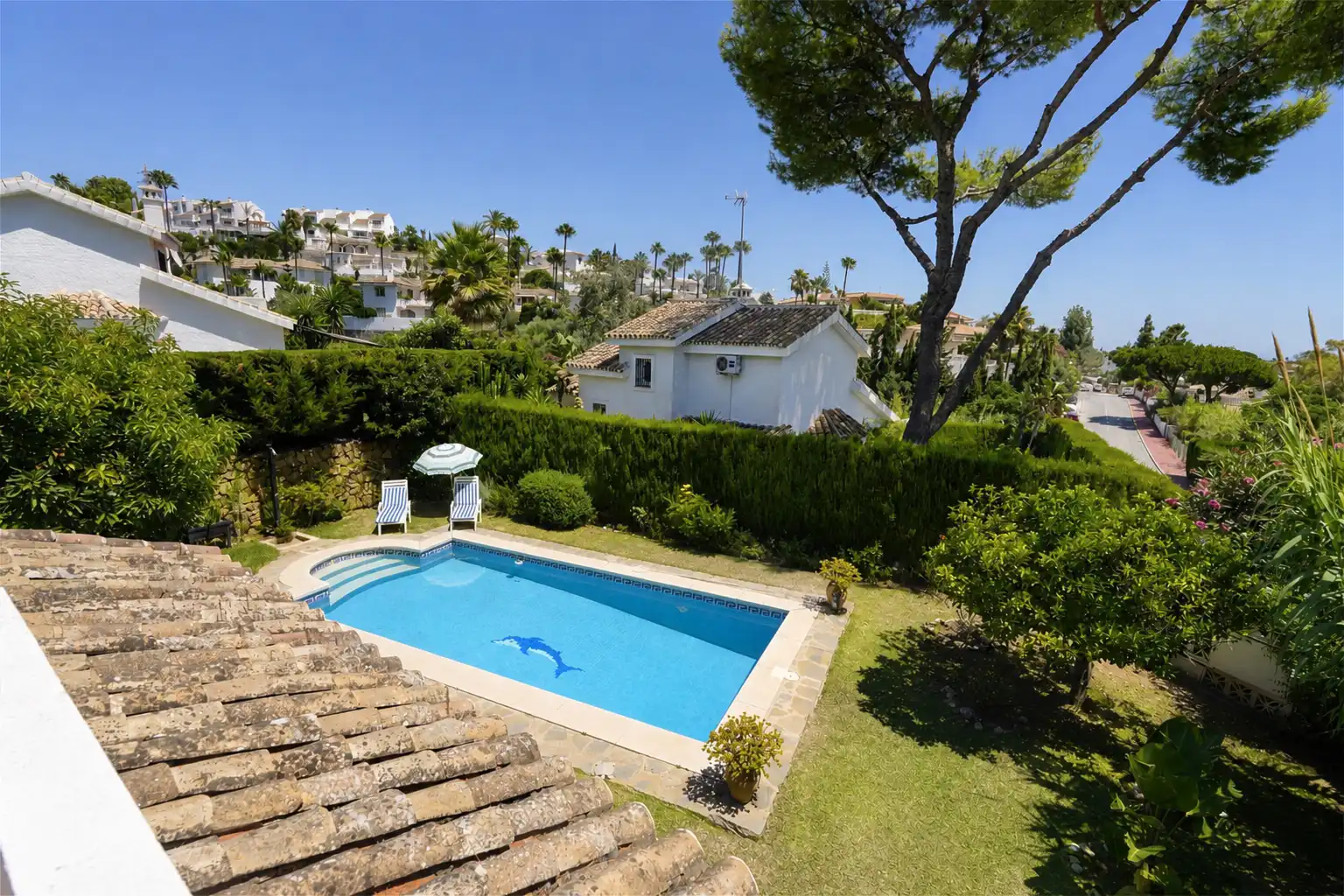 Jardí de Casa o xalet en venda en Mijas amb Aire condicionat, Jardí privat i Terrassa