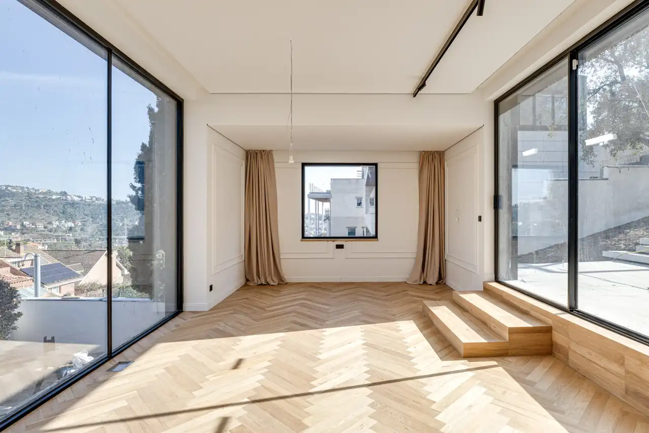 Sala de estar de Casa o chalet en venta en Sant Just Desvern con Aire acondicionado, Jardín privado y Terraza